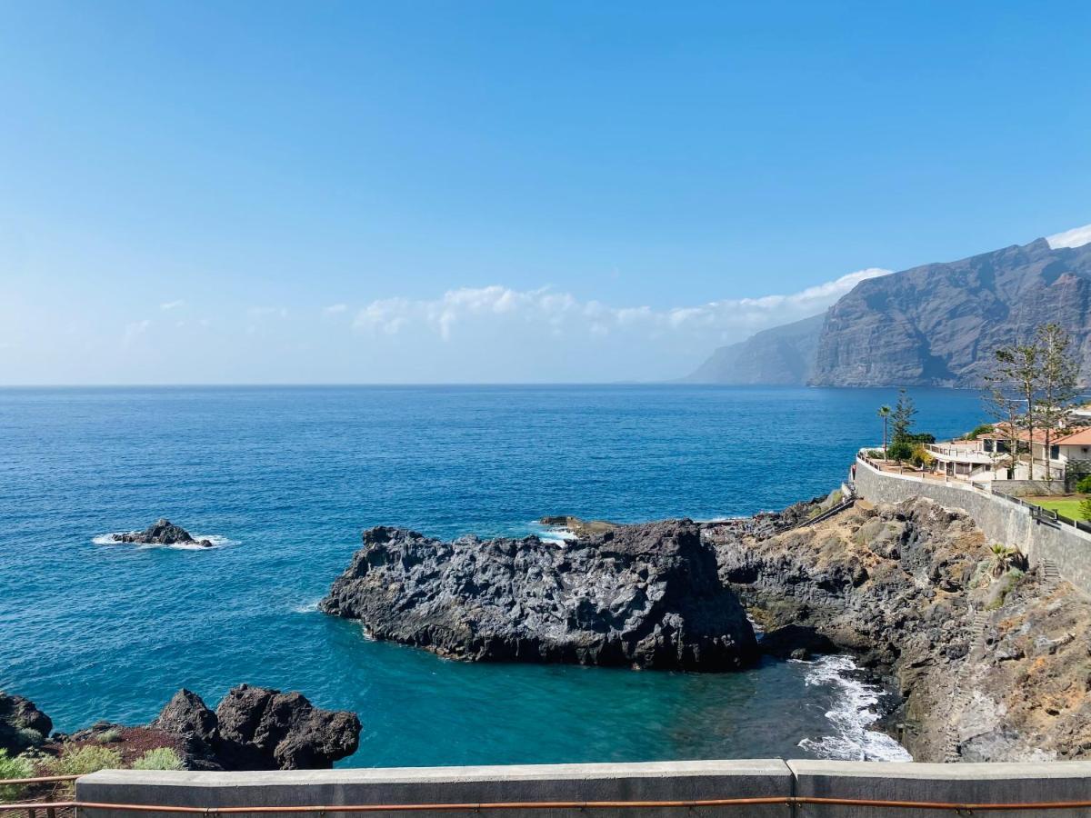 Beautiful,Boho,Sea View Los Gigantes Apartment Puerto de Santiago  Bagian luar foto